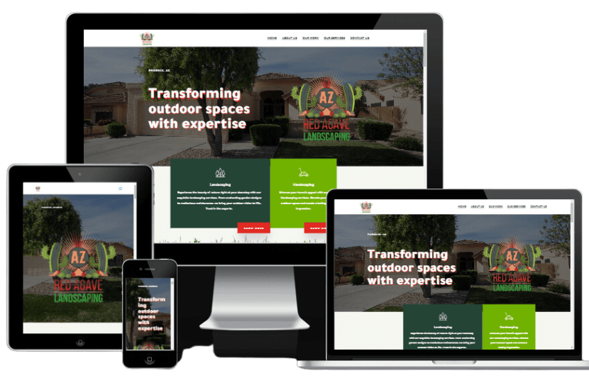 responsive landscaping web