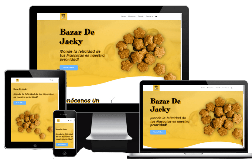 pagina responsive tienda de mascotas